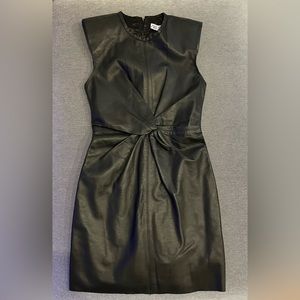 Zara Genuine Leather Mini Dress